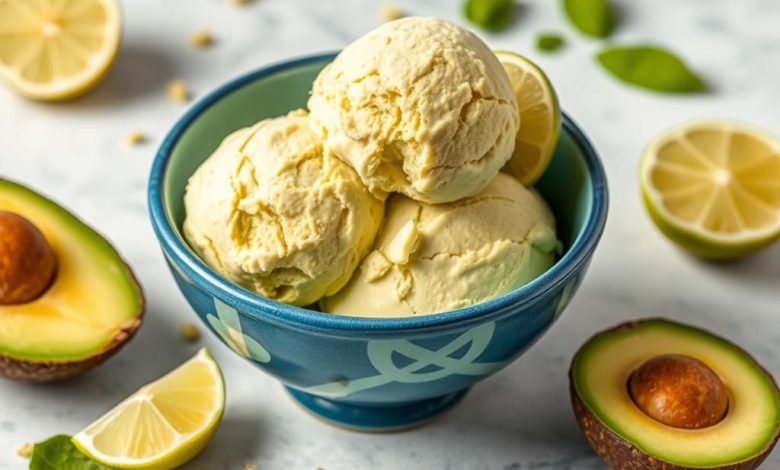 بستنی رژیمی آووکادو و لیمو: خوشمزه و کم کالری!