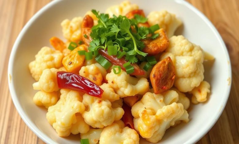 تسو گل کلم به سبک چینی: طرز تهیه آسان و خوشمزه