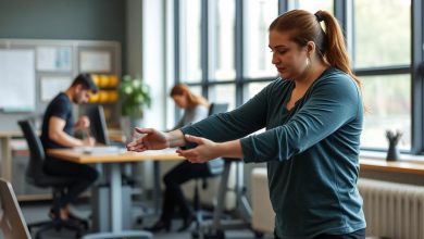 ورزش در محیط کار حرکات ضروری برای سلامتی بدن